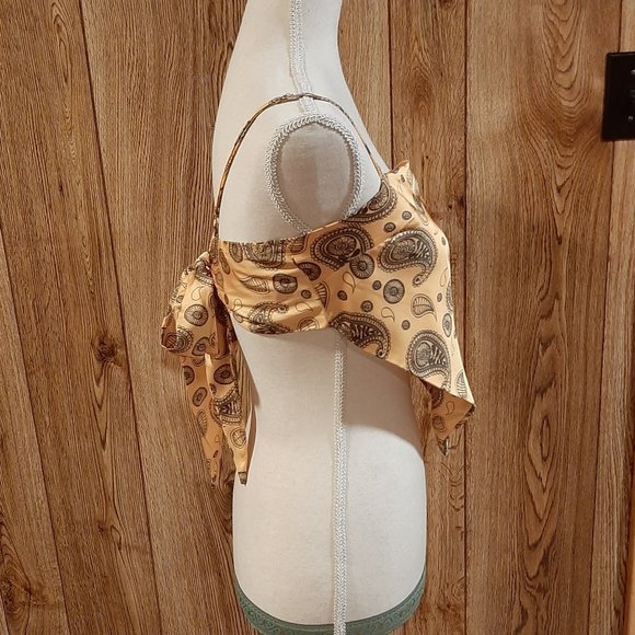 Cloud Ten Paisley-Print Yellow Bandana Top (Large) - Picture 3 of 7